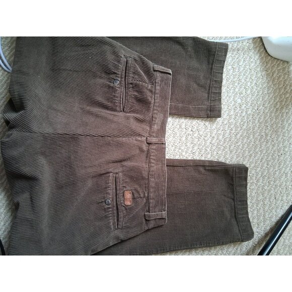 Ralph Lauren Mens Vintage pleated corduroy pants Made In Canada 30 X 32 - Picture 4 of 6
